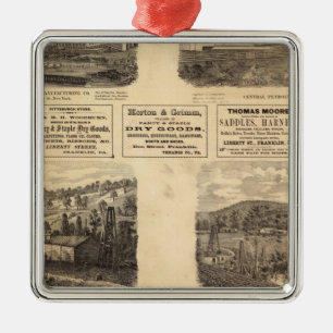 Mfg co, oil fields metal tree decoration