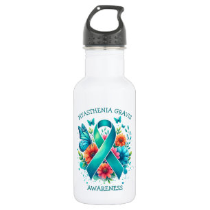 MG Awareness Myasthenia Gravis Ribbon 532 Ml Water Bottle
