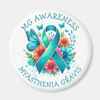 MG Awareness | Myasthenia Gravis Ribbon Magnet