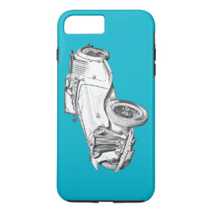 MG Convertible Antique Sports Car Illustration Case-Mate iPhone Case