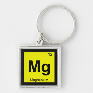 Mg - Magnesium Chemistry Periodic Table Symbol Key Ring