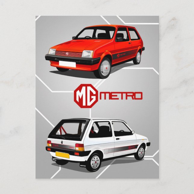 MG Metro Postcard (Front)