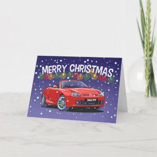 MG TF MG Car Christmas Card