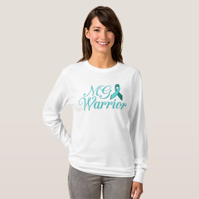 MG Warrior Myasthenia Gravis Awareness Shirt (Front Full)
