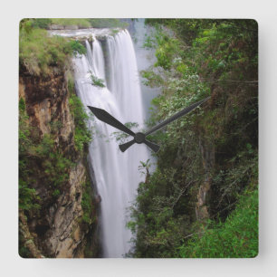 Mgawa Falls, Near Lusikisiki, Wild Coast Square Wall Clock