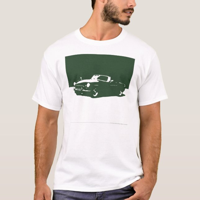 MGB, 1971 - Racing Green on light shirt (Front)