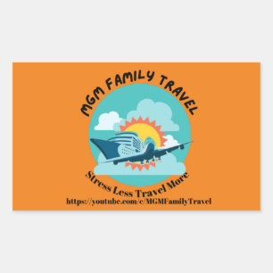 MGM Family Sticks Rectangular Sticker