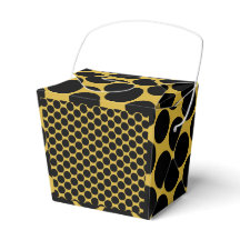 MGold with Black Dot Style Take Out 2x2x2.75