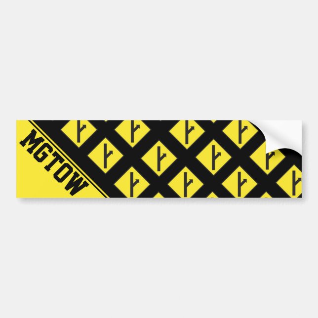 MGTOW - Men Going Their Own Way Bumper Sticker (Front)