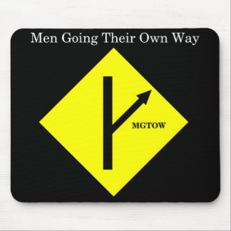 MGTOW Mousepad-Black Background Mouse Pad