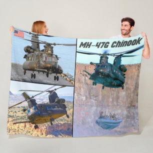 MH-47G CHINOOK FLEECE BLANKET
