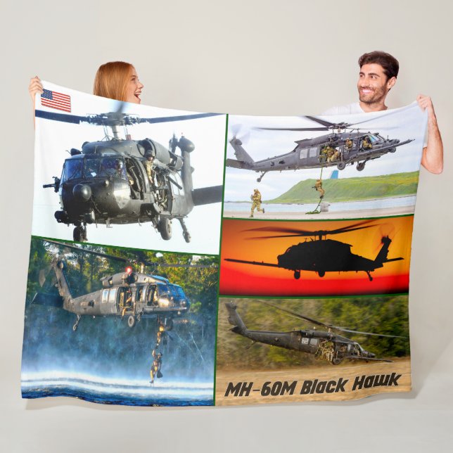 MH-60M BLACK HAWK FLEECE BLANKET (In Situ)