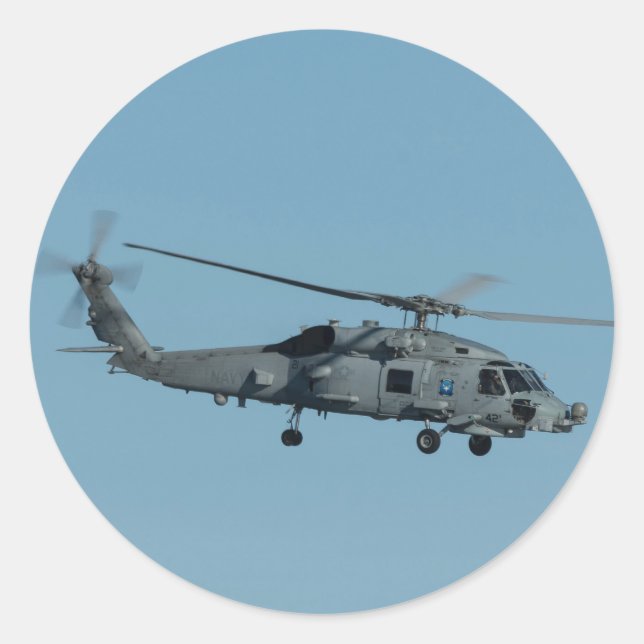 MH-60R Seahawk Classic Round Sticker (Front)