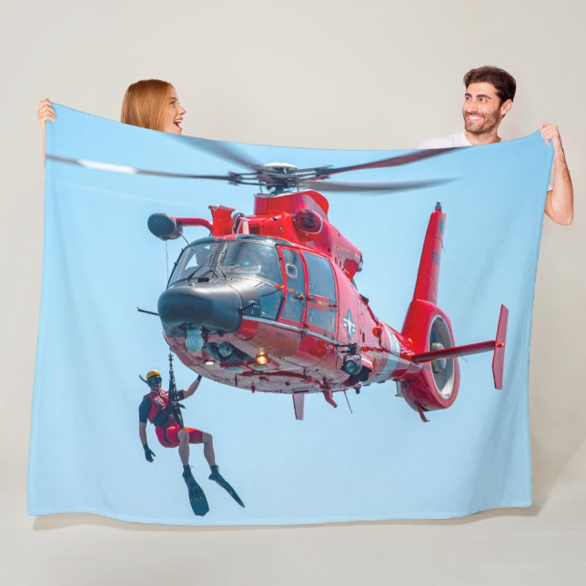 MH-65D DOLPHIN FLEECE BLANKET (In Situ)