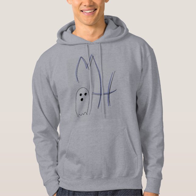 MH men's ghost hoodie (Front)