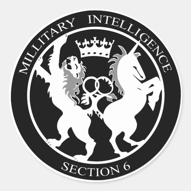 MI6 Logo Classic Round Sticker (Front)