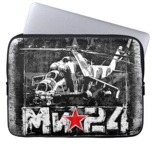 Mi-24 Soviet large helicopter Laptop Sleeve