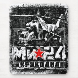 Mi-24 Soviet large helicopter Mouse Pad