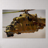Mi-35 Hind helicopter gatling gun