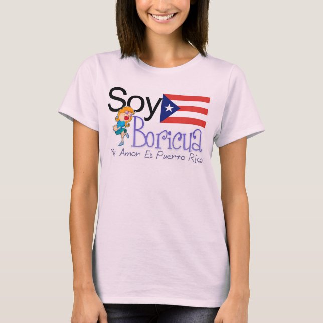 Mi Amor Es Puerto Rico T-Shirt (Front)