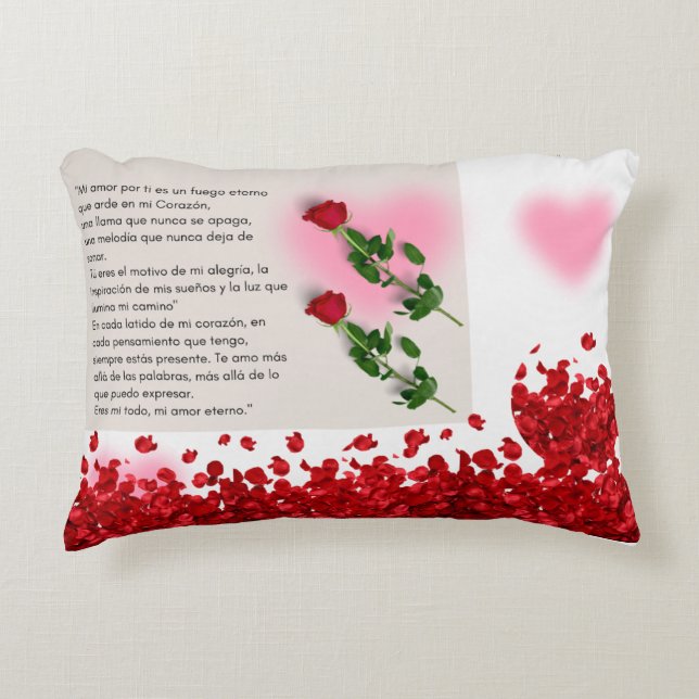 "Mi amor" Quote Pillow Design (Front)