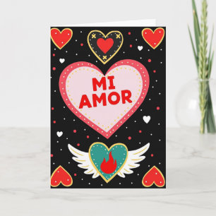 Mi Amor Sacred Heart Card