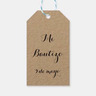Mi Bautizo favour tags