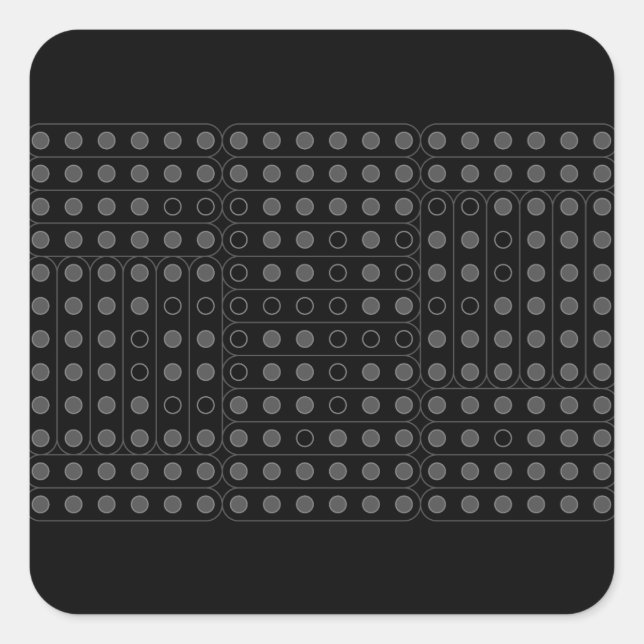 [MI°]BK-MDB SQUARE STICKER (Front)