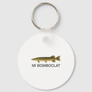 Mi Bomboclat Funny Fish Jamaican Slang Graphic  Key Ring