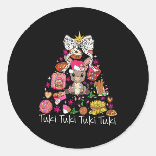 Mi Burrito Sabanero Mexican Christmas Donkey Spani Classic Round Sticker