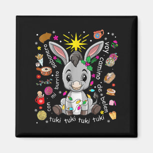 Mi Burrito Sabanero Mexican Christmas Spanish Xmas Magnet