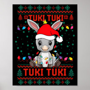 Mi Burrito Sabanero Mexican Tuki Tuki Latino Xmas Poster