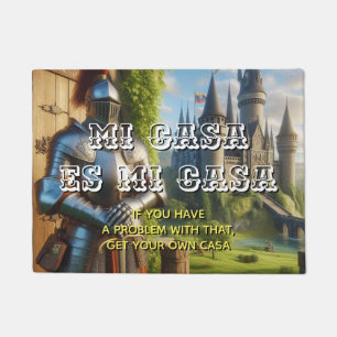 Mi Casa es Mi Casa w Knight Welcome Mat