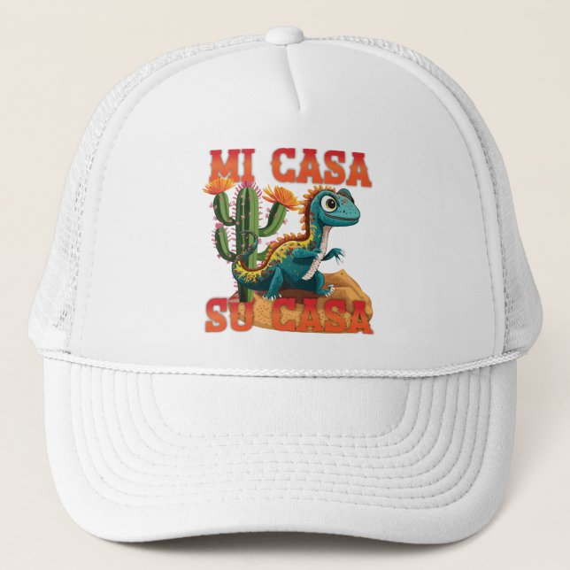 Mi Casa, Su Casa Desert Scene Trucker Hat (Front)