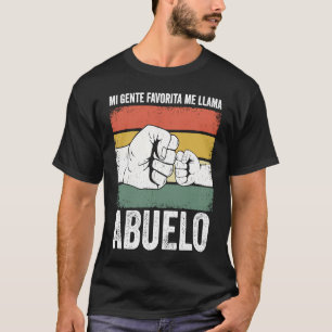 Mi Gente Favorita Me Llama Abuelo divertido Día de T-Shirt