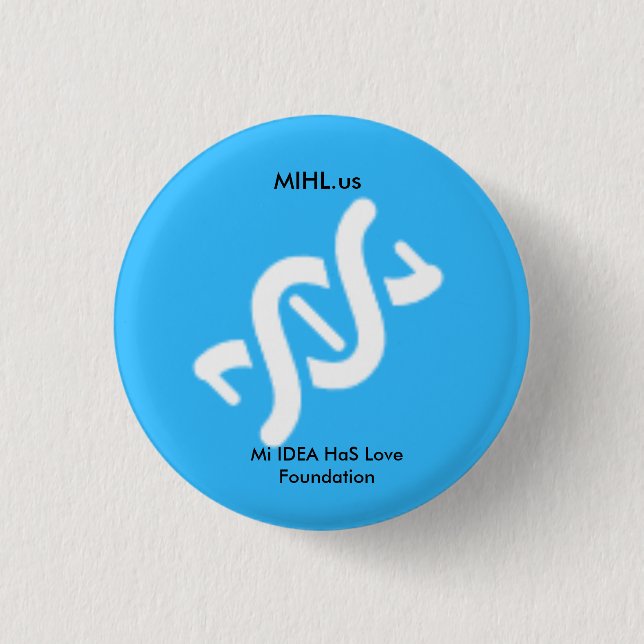 Mi IDEA HaS Love Foundation Blue Pin (Front)