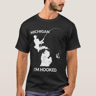Mi Michigan Fishing Jersey Gift For Fishermen And T-Shirt