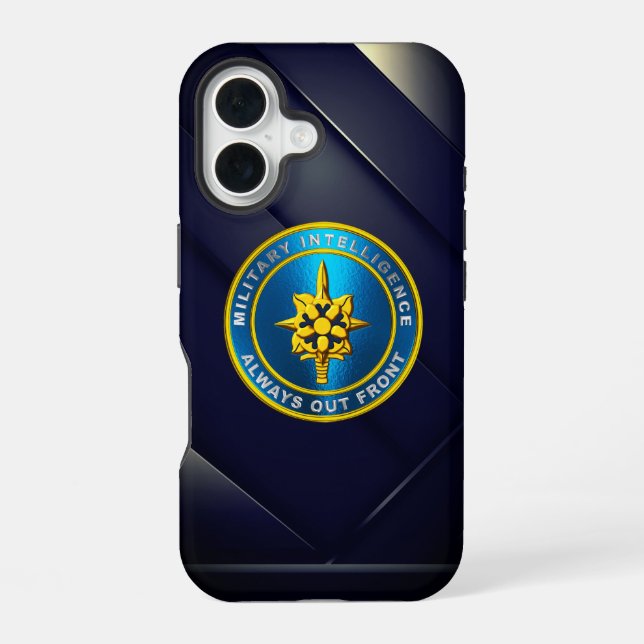 MI Military Intelligence  iPhone 16 Case (Back)