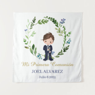 Mi primera Comunión BackDrop  Tapestry