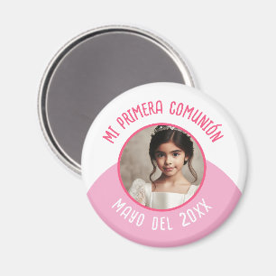 Mi primera comunión con foto recuerdo magnet