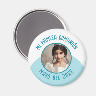 Mi primera comunión con foto recuerdo magnet