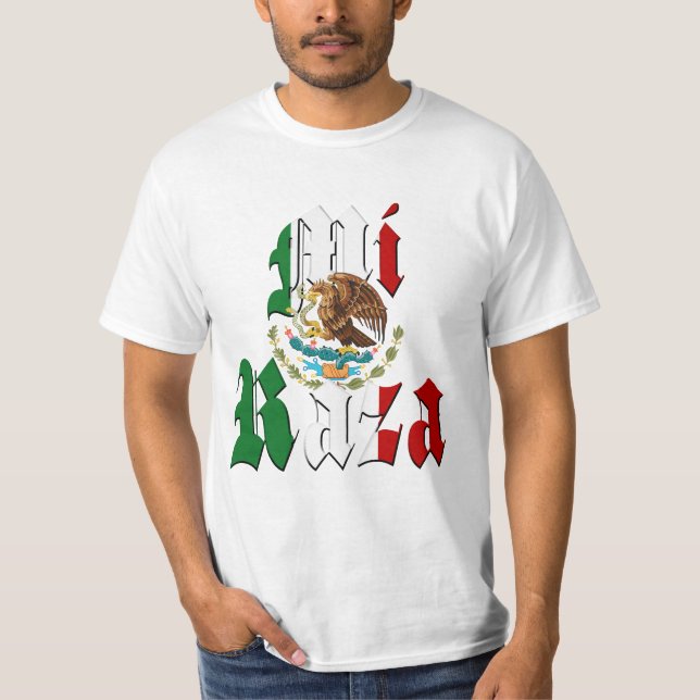 MI RAZA Mexican Flag T-Shirt (Front)