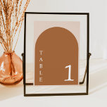 MIA Arched Burnt Orange Modern Favours Sign Table Number<br><div class="desc">• The MIA Collection features bohemian burnt orange, creamy beige and earthy brown colour combination with a modern minimalist serif layout. It's perfect for a boho desert or autumn event. Here you'll find invitations and coordinating signs and stationery for weddings, baby showers, bridal showers, and more. If you need something...</div>
