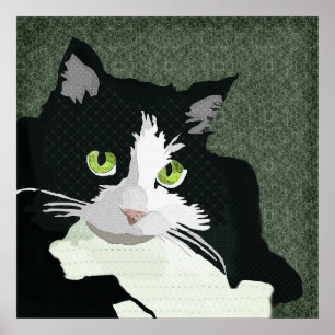 Mia Art Green Canvas Poster