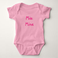 Mia Baby Name Meaning Bodysuit