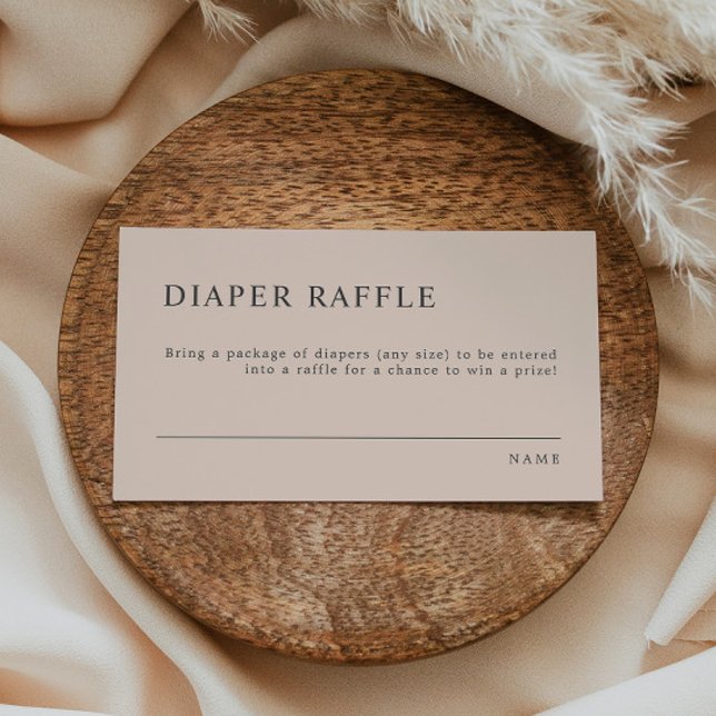 MIA Boho Burnt Orange Baby Shower Diaper Raffle  Place Card (Creator Uploaded)