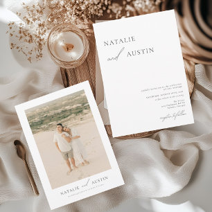 MIA Boho Minimalist Wedding Invitation