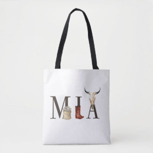 Mia cowboy girl, Western Cowgirls, Cowboy girl Tote Bag