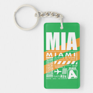 MIA Miami Airport Key Ring