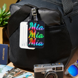 Mia Name Luggage Tag